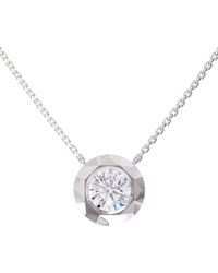 Lab Grown Diamonds - 18K Vermeil 3.02 Ct. Tw. Lab-Grown Diamond Pendant Necklace - Lyst