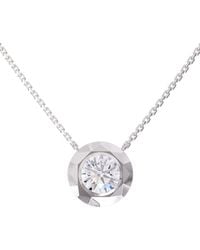 Lab Grown Diamonds - 18K Vermeil 3.02 Ct. Tw. Lab-Grown Diamond Pendant Necklace - Lyst