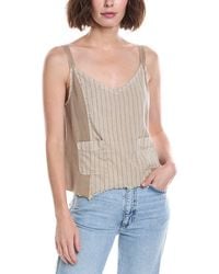 XCVI - Ludora Linen-Blend Tank Top - Lyst