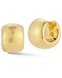 Sphera Milano - 14k Over Silver Hollow Textured Chunky Hoops - Lyst