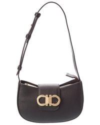 Ferragamo - Gabry Leather Shoulder Bag - Lyst