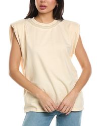 Young Fabulous & Broke - Jagger Pearl Neck Top - Lyst