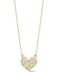 Ember Fine Jewelry - 14k 0.07 Ct. Tw. Diamond Heart Necklace - Lyst