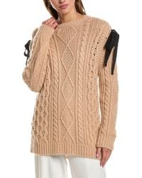 RED Valentino - Mohair-Blend Tunic Sweater - Lyst
