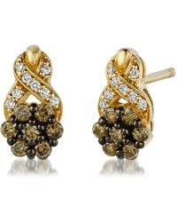 Le Vian - Le Vian Chocolatier 14k Honey Gold 0.51 Ct. Tw. Diamond Earrings - Lyst