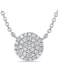 Sabrina Designs - 14K 0.29 Ct. Tw. Diamond Disc Necklace - Lyst