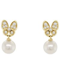 Sabrina Designs - 14K 2.81 Ct. Tw. Diamond & Pearl Drop Earrings - Lyst