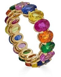 Diana M. Jewels - Fine Jewelry 18K 10.48 Ct. Tw. Gemstone Eternity Ring - Lyst