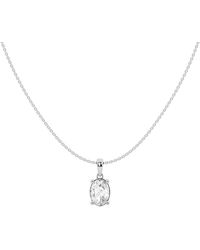 Lab Grown Diamonds - 14K 1.50 Ct. Tw. Lab-Grown Diamond Solitaire Pendant Necklace - Lyst