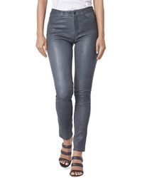 PAIGE - Hoxton Stretch Leather Pant - Lyst