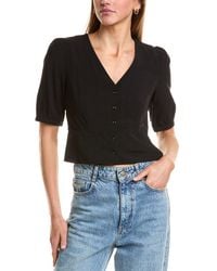 Kule - Button Cropped Blouse - Lyst