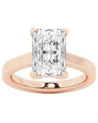 Lab Grown Diamonds - 14K 4.00 Ct. Tw. Lab-Grown Diamond Solitaire Engagement Ring - Lyst