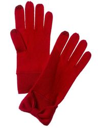 Forte - Bow Cashmere Gloves - Lyst
