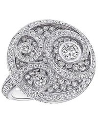 Graff - 18K 4.30 Ct. Tw. Diamond Wave Cocktail Ring (Authentic Pre-Owned) - Lyst