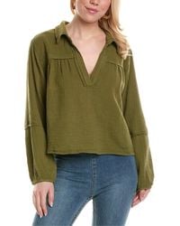 Free People - Yucca Double Cloth Blouse - Lyst