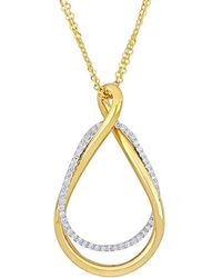 Rina Limor - 14k Two-tone 0.80 Ct. Tw. Diamond Interlocking Pendant Necklace - Lyst