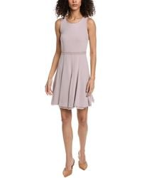 Burberry - Silk-blend A-line Dress - Lyst
