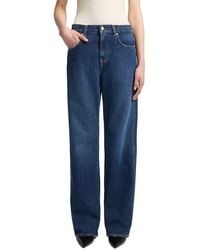 7 For All Mankind - Tess Radar Relaxed Straight Leg Jean - Lyst