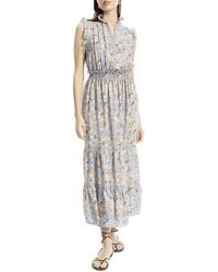 Max Studio - Smocked Waist Tiered Maxi Dress - Lyst