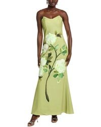 Badgley Mischka - Strapless Placement Gown - Lyst