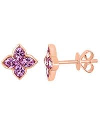 Effy Fine Jewelry - 14K Rose 1.06 Ct. Tw. Sapphire Earrings - Lyst