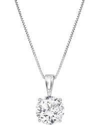 Lab Grown Diamonds - 14k 2.50 Ct. Tw. Lab Grown Diamond Solitaire Pendant Necklace - Lyst