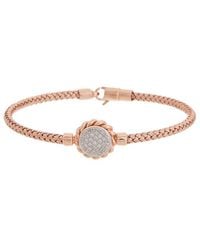 Meshmerise - 18K Over 0.15 Ct. Tw. Diamond Mesh Bangle Bracelet - Lyst