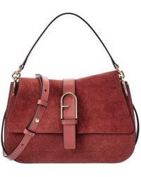 Furla - Flow Medium Leather Top Handle - Lyst