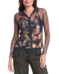 Johnny Was - Mazzy Button-Down Ruffle Shirt - Lyst