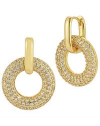 Glaze Jewelry - 18K Plated Cz Earrings - Lyst