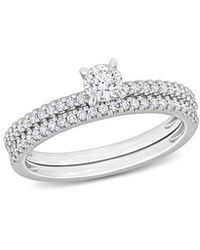 Rina Limor - 14K 0.49 Ct. Tw. Diamond Double Row Ring - Lyst