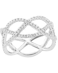 Nephora - 14k 0.75 Ct. Tw. Diamond Criss Cross Ring - Lyst