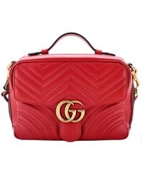 Gucci - Matelasse Leather Gg Marmont Zip Around Camera Bag Small (Authentic Pre-Loved) - Lyst