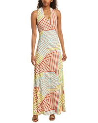 M Missoni Silk-trim Maxi Dress - Red