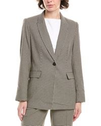 Anne Klein - Houndstooth Blazer - Lyst