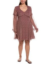 Max Mara - Weekend Cardato Silk Mini Dress - Lyst