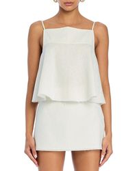 SER.O.YA - Seroya Miley Linen-Blend Top - Lyst