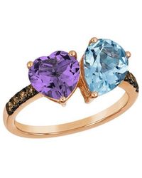 Le Vian - Le Vian 14K Rose 3.46 Ct. Tw. Diamond & Topaz Ring - Lyst