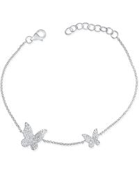 Sabrina Designs - 14k 0.35 Ct. Tw. Diamond Butterfly Bracelet - Lyst