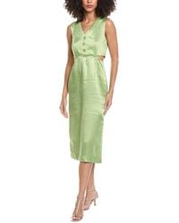 Sandro - Woven Linen-Blend Dress - Lyst