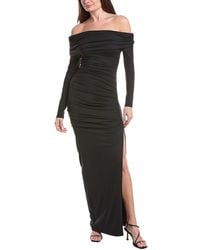 Susana Monaco - One-Arm Off-Shoulder Side Slit Maxi Dress - Lyst