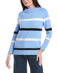 Jones New York - Folded Mock Neck Sweater - Lyst