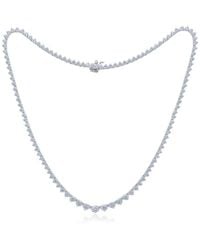 Diana M. Jewels - Fine Jewelry 18k 16.35 Ct. Tw. Diamond Tennis Necklace - Lyst