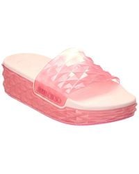 Jimmy Choo - Diamond/F Rubber Slide - Lyst
