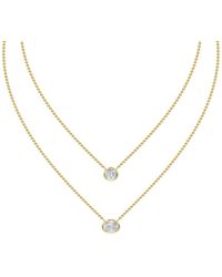 Lab Grown Diamonds - 14K 2.53 Ct. Tw. Lab-Grown Diamond Necklace - Lyst