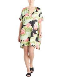 Natori - Natori Ascendant Lotus Printed Satin Sleepshirt - Lyst