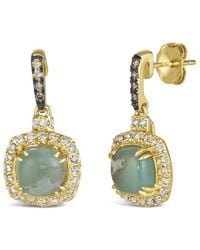 Le Vian - Peacock Aquaprase 14K 2.87 Ct. Tw. Diamond & Aquaprase Candy Drop Earrings - Lyst