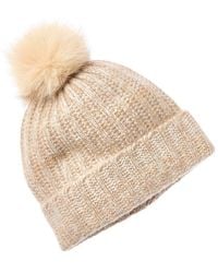 Amicale Cashmere - Marl Ladderstitch Cashmere Hat - Lyst