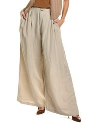 Madewell - Pleated Linen-blend Superwide Leg Pant - Lyst