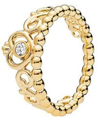 PANDORA Princess Tiara Crown Ring - Metallic
